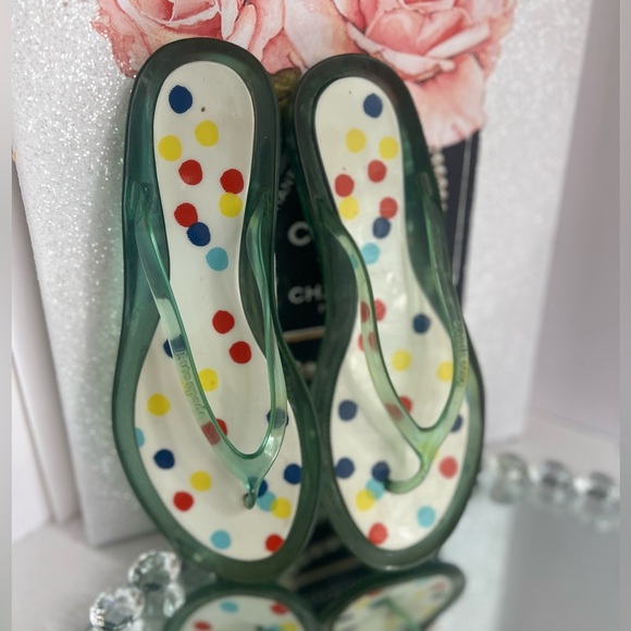 Kate Spade Multicolor Polka Dot jelly Sandals size 8 - Picture 3 of 8